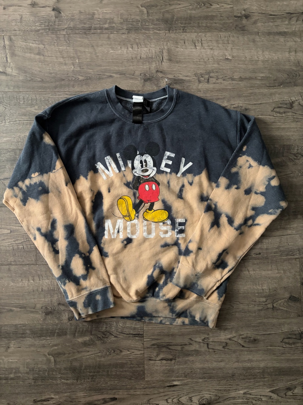 Disney Grey Crewneck Sweatshirt with Black Tag Detail